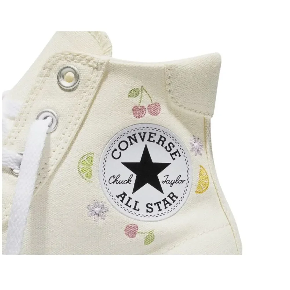 Converse Women Platform High Top Sneakers - Cream Fruit 7 NIB